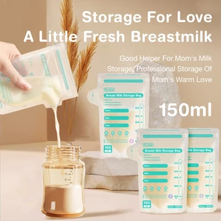 Dr.Isla ถุงเก็บนม สามารถแสดงช่วงอุณหภูมิปัจจุบันได้ 150ML BPA Free ถุงใส่นม MSB05X