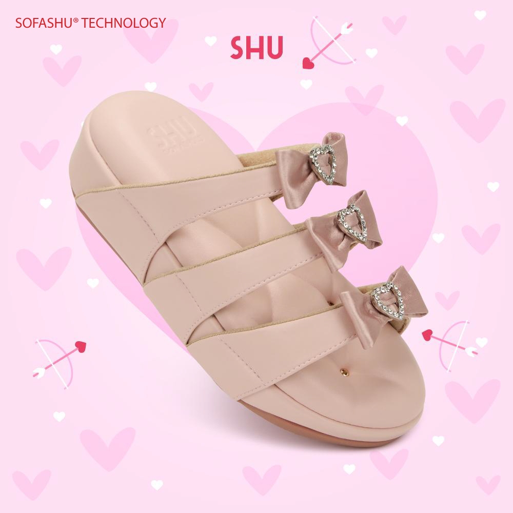 SHU SOFASHOES 2.5" SWEETHEART TRIPLE BOWS