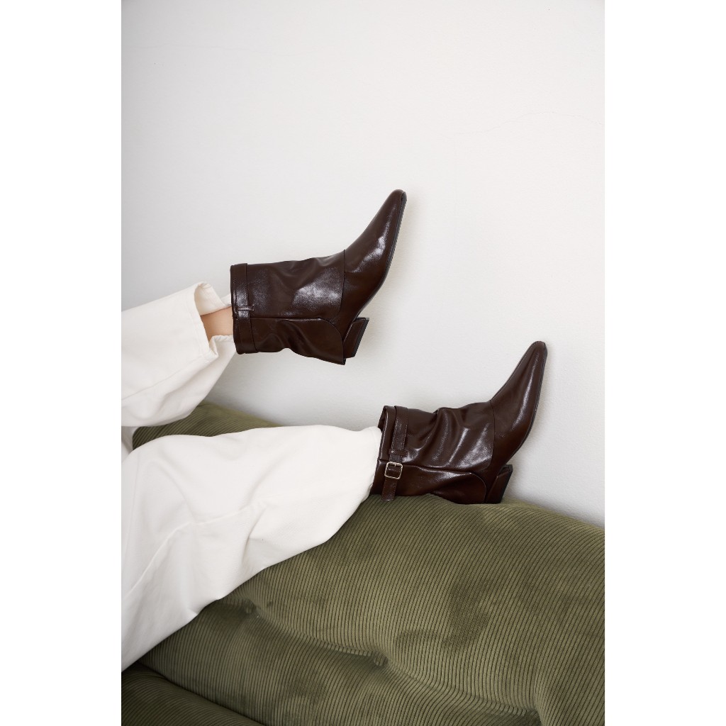 【โค้ดลด+ส่งฟรี🔥】25twentyfives - รองเท้าบูทสั้นผู้หญิง รุ่น MK-1 หนังนิ่มรุ่นใหม่ Boots สายแฟ