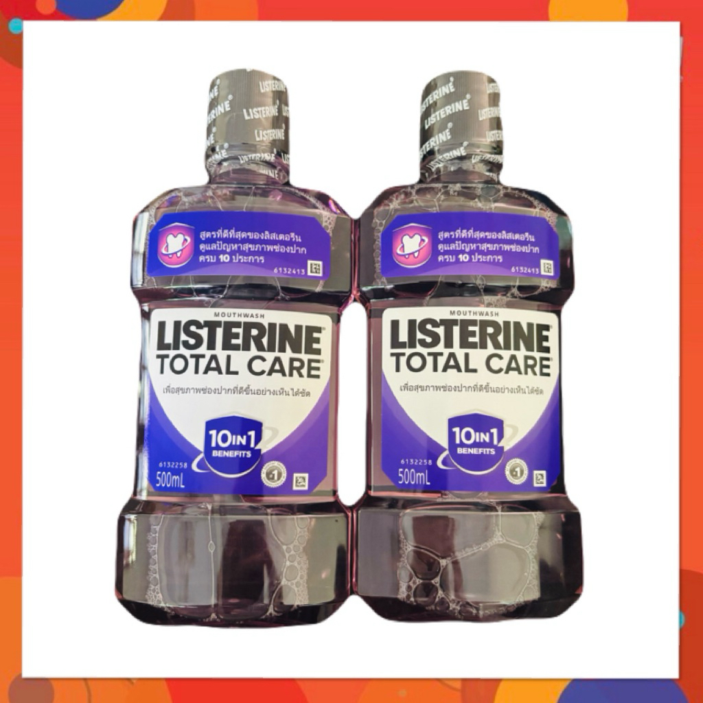 500 ml*2 ขวด ลิสเตอรีน น้ำยาบ้วนปาก โทเทิลแคร์ Listerine mouth wash Total care 500 ml.*2