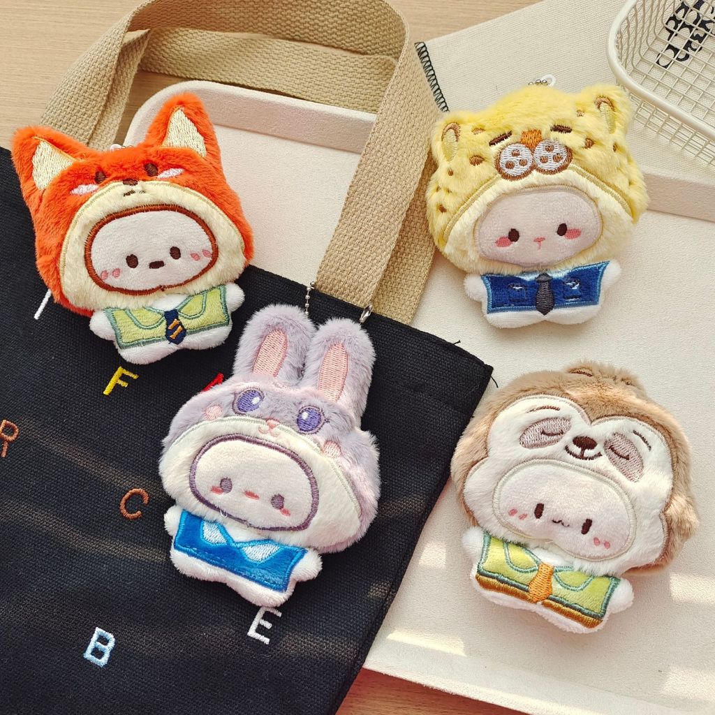 ร้านไทย พร้อมส่ง! พวงกุญแจตุ๊กตา ที่แขวนกระเป๋า ของขวัญปัจฉิม เป็นพวงกุญแจ ลายสัตว์ต่างๆ ลายการ์ตูน จิ้งจอก กระต่าย เสือ