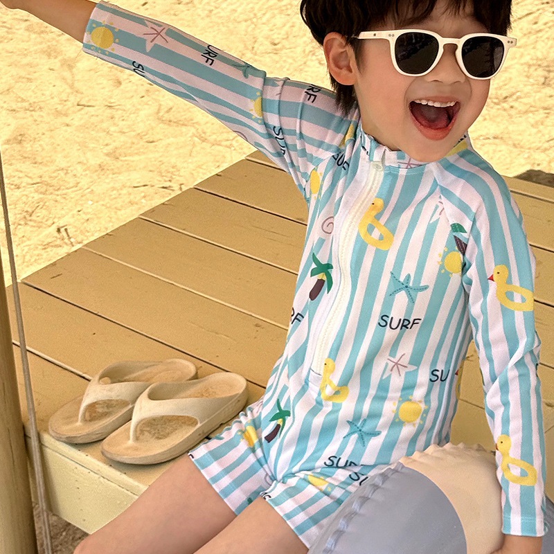 SM - 201👉ส่งด่วนกรุงเทพฯ👈🌊🕶️ Surf Kidz เซ็ตว่ายน้ำสายคิ้วท์ รุ่น Beachy Boy 🏖️☀️