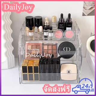 ชั้นวางเครื่องสำอางเก็บอายแชโดว์สก์ท็อปเครื่องสำอาง กล่องเก็บเครื่องสำอางลิปสติกอะคริลิค ชั้นวางของ