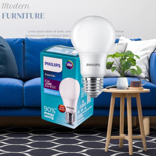 หลอดไฟ ฟิลิปส์ Philips 5W,7W,9W,13W ขั้ว E27 Essential LED Bulb *แพ็ค 12 ดวง