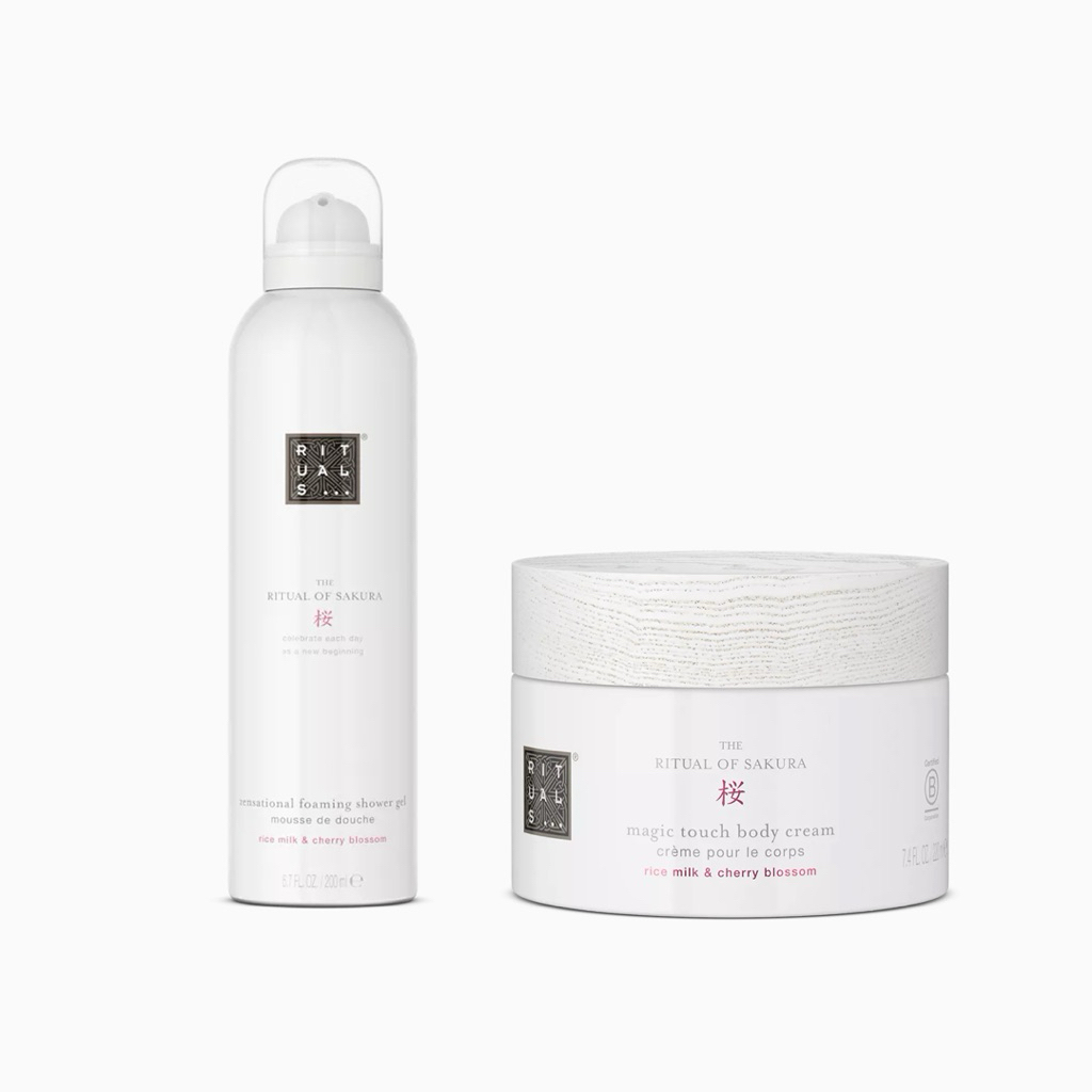 RITUALS Best Seller Pack ไซส์ใหญ่ ของแท้ ป้ายไทย THE RITUAL OF SAKURA Shower gel 200 ml Body cream 2