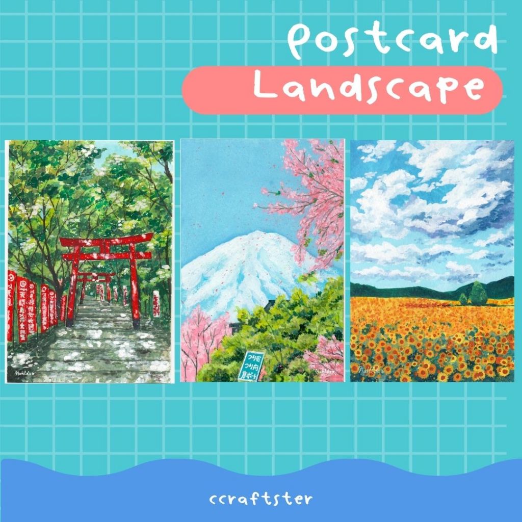 ccraftster - โปสการ์ดลายญี่ปุ่น postcard โปสการ์ดแต่งห้อง รูปตกแต่งผนัง ภาพติดผนัง การ์ดตกแต่ง ของแต่งบ้าน