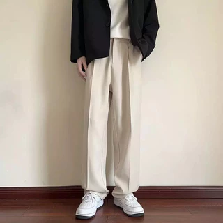 🆕COD🆕 กางเกงสแลคชาย กางเกงสไตล์ญี่ปุ่น กางเกงขายาว สแลคเอวสูง ไม่ต้องรีด ผ้านุ่มไม่เปลี่ยนรูปทรง คุณภาพดี สินค้าพร้อมส่ง