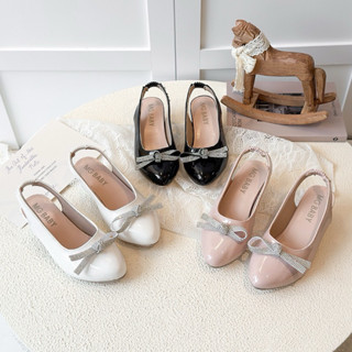 (ส่งด่วนจากไทย)รองเท้าเด็กส้นสูง หนังแก้ว เบอร์ 27-36 ใส่สบา…