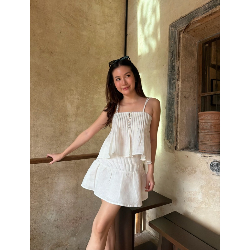 GRIS Ami Pleated Reversible top (ใส่ได้หน้าหลัง/two-way top)