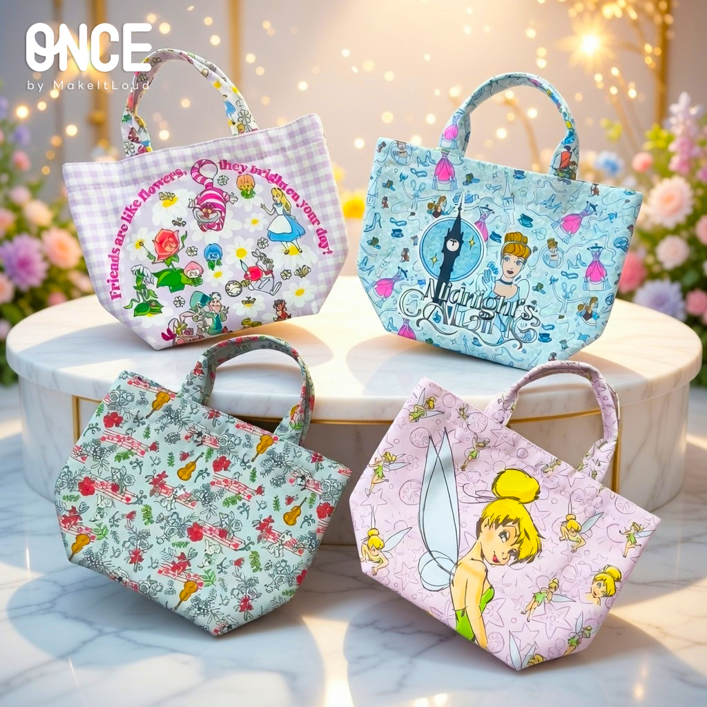 ONCE x ©Disney Mini Tote Bag กระเป๋าผ้าดิสนีย์ ลิขสิทธิ์แท้
