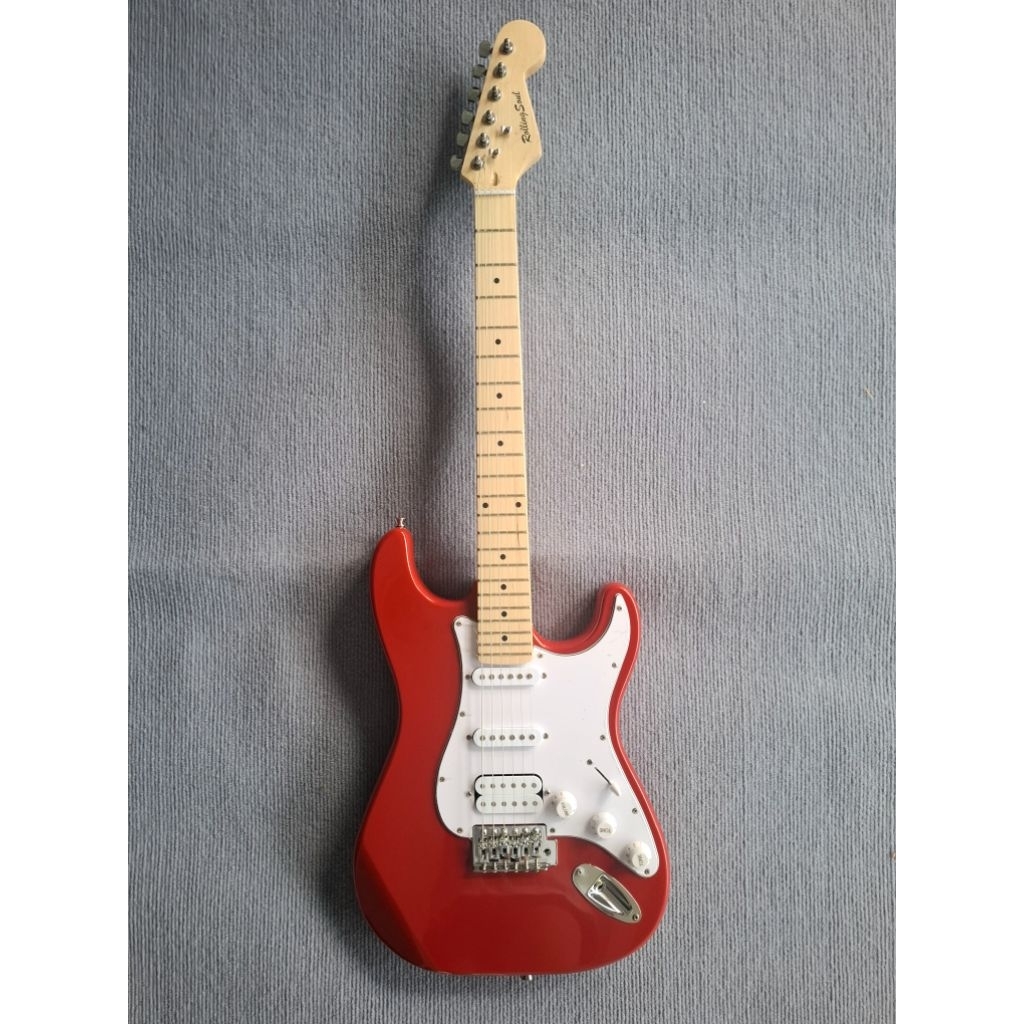 กีต้าร์ไฟฟ้า STRATOCASTER Rolling Soul  SSH  คอขาว เสียงดี✅️ตรงปก✅️จัดส่งในไทย