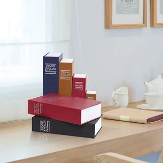 ตู้เซฟหนังสือ Book Safe Box กล่องเก็บเงินขนาดเล็ก มีกุญแจ สำหรับเก็บเงินและของมีค่า