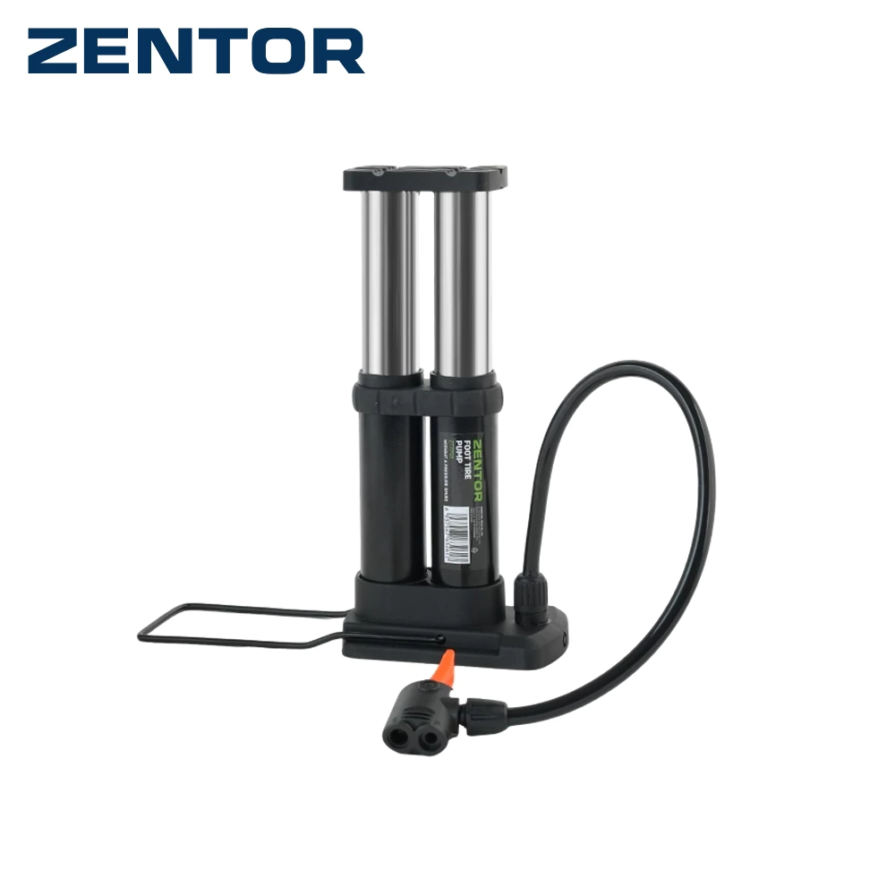Zentor ที่สูบลมจักรยาน ที่เติมลม ปั๊มลมเท้า แรงดัน 50 PSI แข็งแรง แม่นยำ มาตรฐานนานาชาติ Foot Air Pump