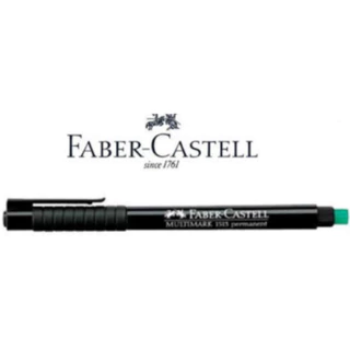 ปากกาเขียนแผ่นใสลบไม่ได้ FABER-CASTELL หัว F ขนาด 0.6 มม. สีดำ