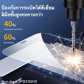 Manis Lemon ฟิล์มกระจก for iPhone 17 16 15 14 13 12 Pro Max Plus Air กระจกเต็มจอ ใสเต็มแผ่นไม่มีขอบสี สำหรับ ไอโฟน