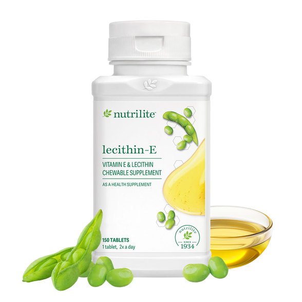 Lecithin-E  เลซิติน-อี วิตามินอีสกัด (น้ำผึ้งคาร็อบและเมเปิ้ล) จำนวน 150 เม็ด และ 270 เม็ด