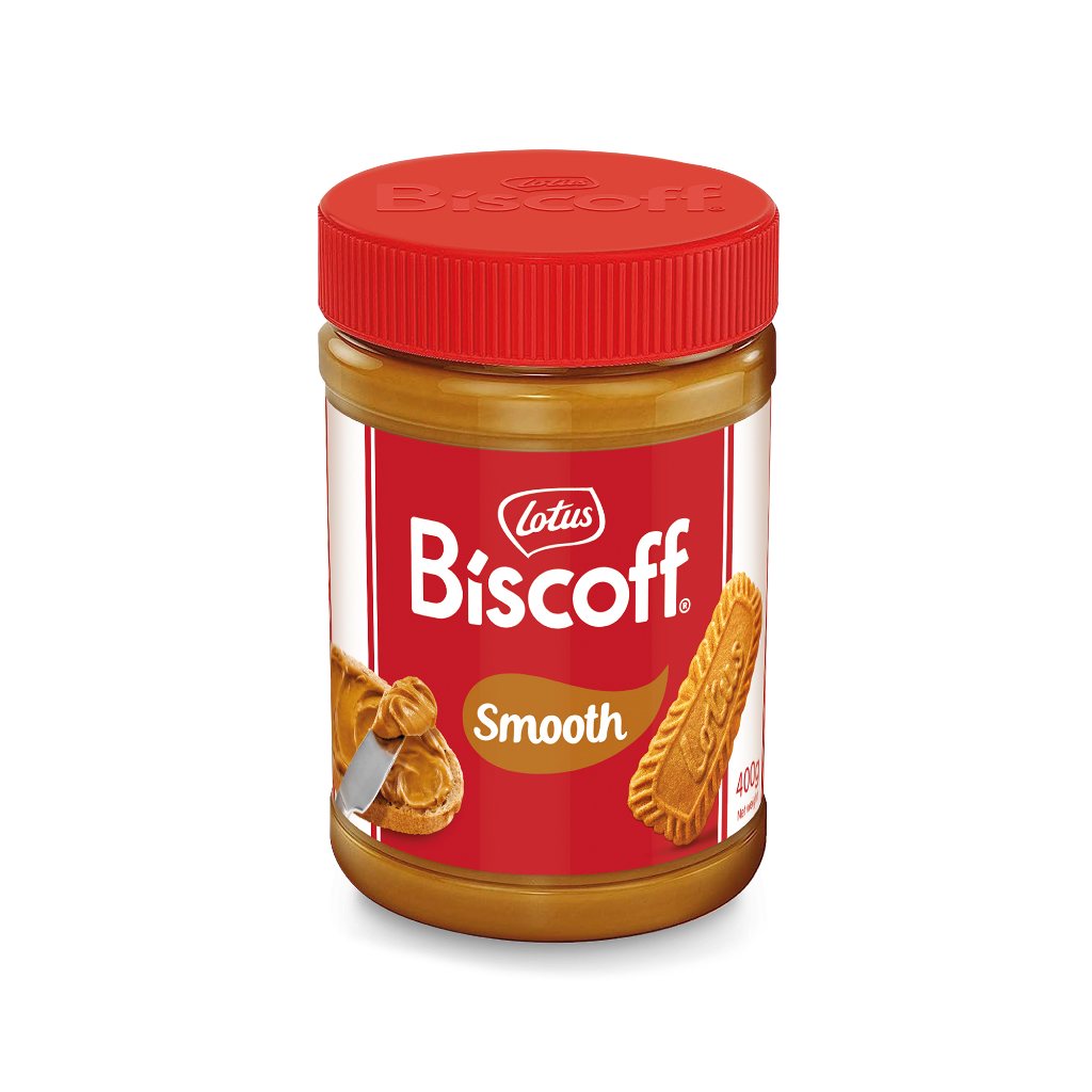 โลตัส บิสคอฟ สเปรด สมูท 400กรัม ผลิตภัณฑ์ทาขนมปังผสมบิสกิต Biscoff Spread Smooth 400g. exp04/27
