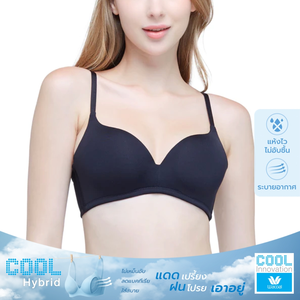 Wacoal Seamless Bra บราไร้โครง รุ่น WB5X63 สีดำ (BL)
