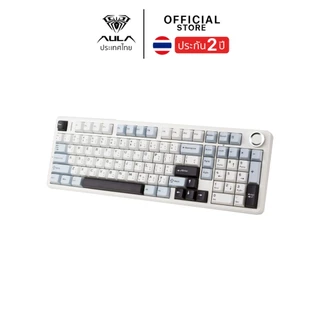คีย์บอร์ดไร้สาย - AULA F99Pro - Gasket Mechanical Keyboard คีย์ไทย แบต 8,000mAh รับประกัน 2 ปี