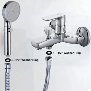 ซีลยาง อะไหล่ยางประเก็น ซีลยางตาข่ายสแตนเลส 1/2" สำหรับกันซึมเกลียวข้อต่อก๊อกน้ำ ก๊อกซิงค์ ฝักบัว สาย 4 หุน YC-934