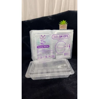 LOVE กล่องใส OPS DD-5H ยกลัง(1600ใบ) บรรจุภัณฑ์เบเกอรี่ที่ใส่อาหารและเครื่องดื่ม ไม่เป็นไอน้ำ