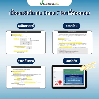(ส่งฟรีไม่ง้อโค้ด) คอร์สติวTCAS แถม! หนังสือสรุปเนื้อหา ม.ปลาย TCAS69-70-71 เกณฑ์ใหม่ สสวท.