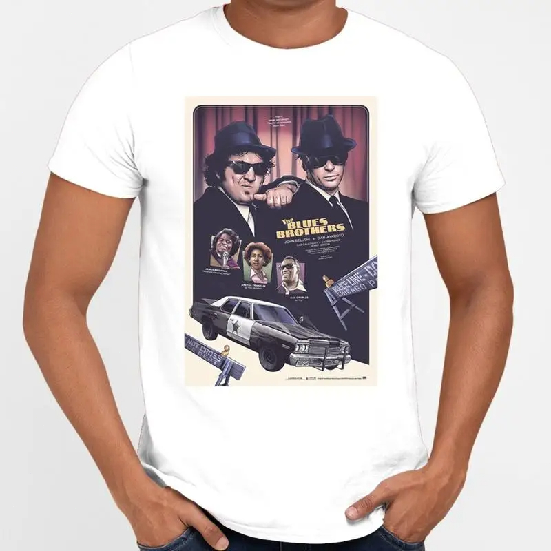 Blues Brothers T-shirt Cool Retro 70s 80s Science Vintage Tee Comedy 70s 80s UK