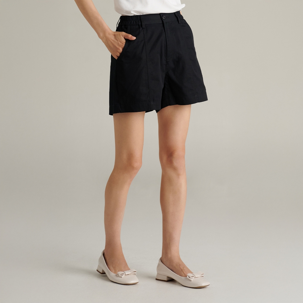 Mc JEANS Online Exclusive กางเกงขาสั้น ผู้หญิง เอวสูง MCJZ085