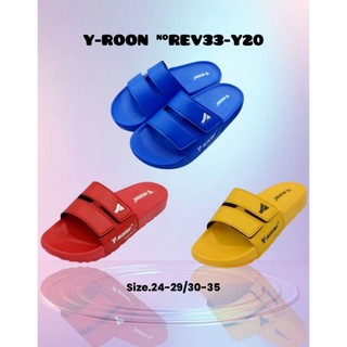 Y-ROON (วัยรุ่น) รองเท้าแบบสวมปรับสายได้ รุ่น Y20 รองเท้าลิขสิทธิ์แท้ Size 24-29/30-35 เหมาะทั้งเด็กหญิงและเด็กชาย