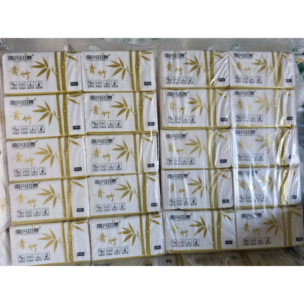ทิชชู่ไผ่ทองรุ่นรอง หนา 3 ชั้น 580 แผ่น 5 หิ้ว 50 ห่อ