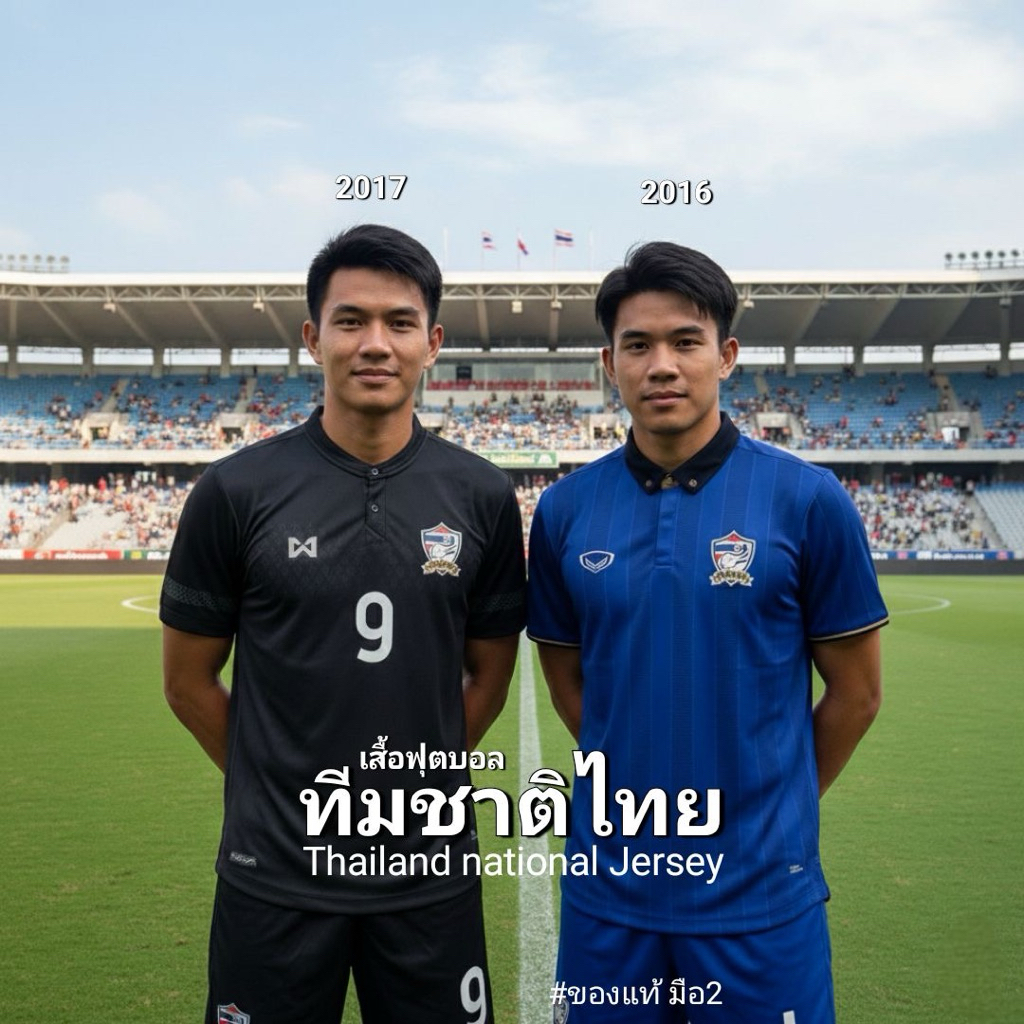 เสื้อฟุตบอลทีมชาติไทย Replica Version ปี 2016, ปี2017