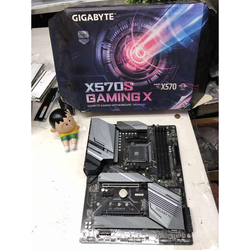 MAINBOARD (เมนบอร์ด) AM4 GIGABYTE X570S GAMING X DDR4 Support 5000 Series ครบกล่อง ประกันร้าน