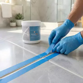 ยาแนว Lucerna Epoxy Grout 1 kg รุ่น ผสมเอง แก้ปัญหา ห้องน้ำรั่วซึมแบบประหยัด