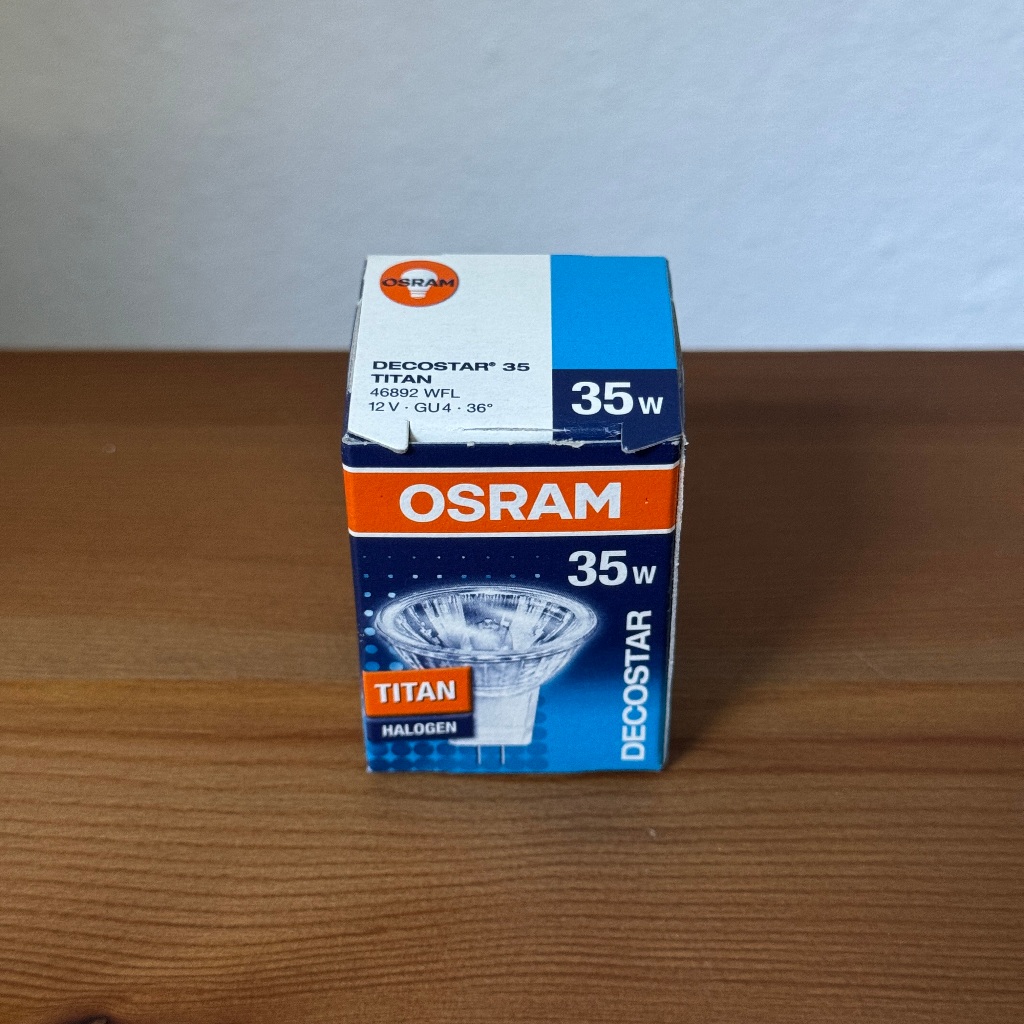 ( ส่งด่วน ) OSRAM หลอดไฟฮาโลเจน MR11  35W 12V GU4 36° / DECOSTAR 35 TITAN 46892 WFL