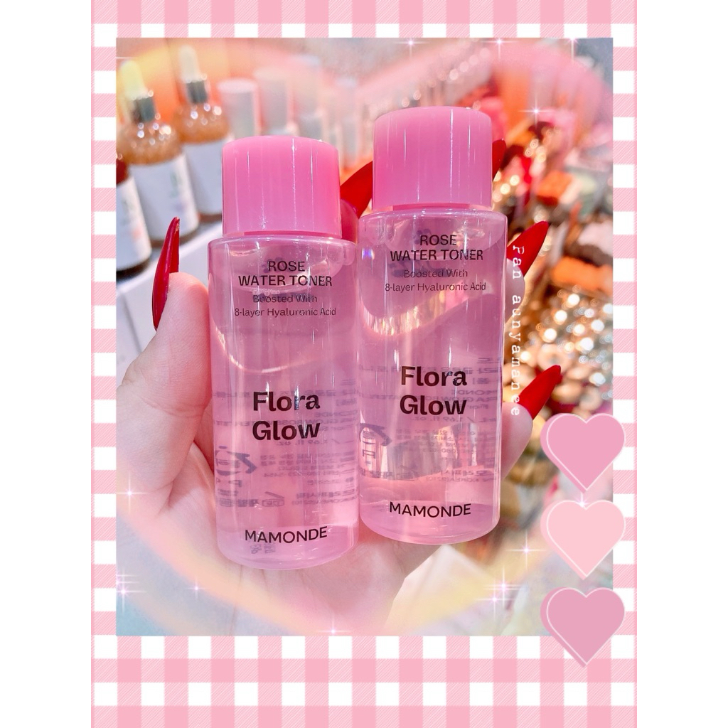 ♥️(น้ำตบกุหลาบกระชับรูขุมขน)(✅ของแท้💯%‼️)Mamonde Flora Glow Rose Water Toner 50ML♥️