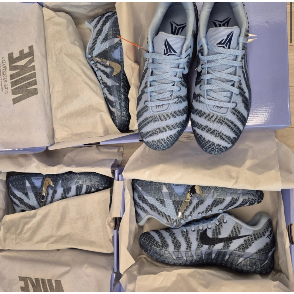 (ขายแต่ของแท้พรีจากเกาหลี)Nike Ja 3 EP Cobalt Bliss Metallic Silver