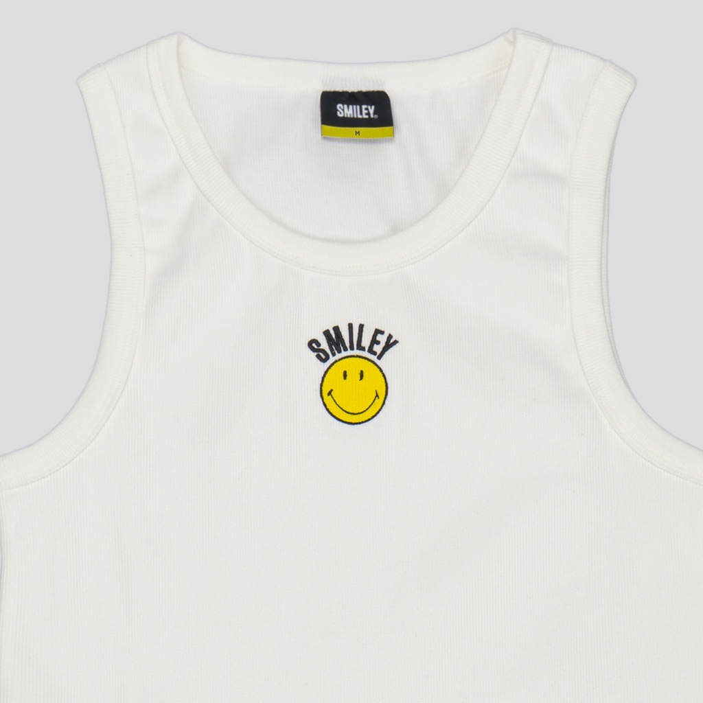 SMILEY® WHITE ESSENTIAL MEN TANK TOP — صورة 3
