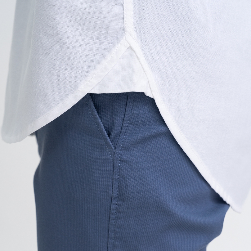 GALLOP : OXFORD CASUAL SHIRT เสื้อเชิ๊ตผู้ชายแขนสั้น สี White - ไวท์ (GAS26SSX2003) - รูปที่ 4