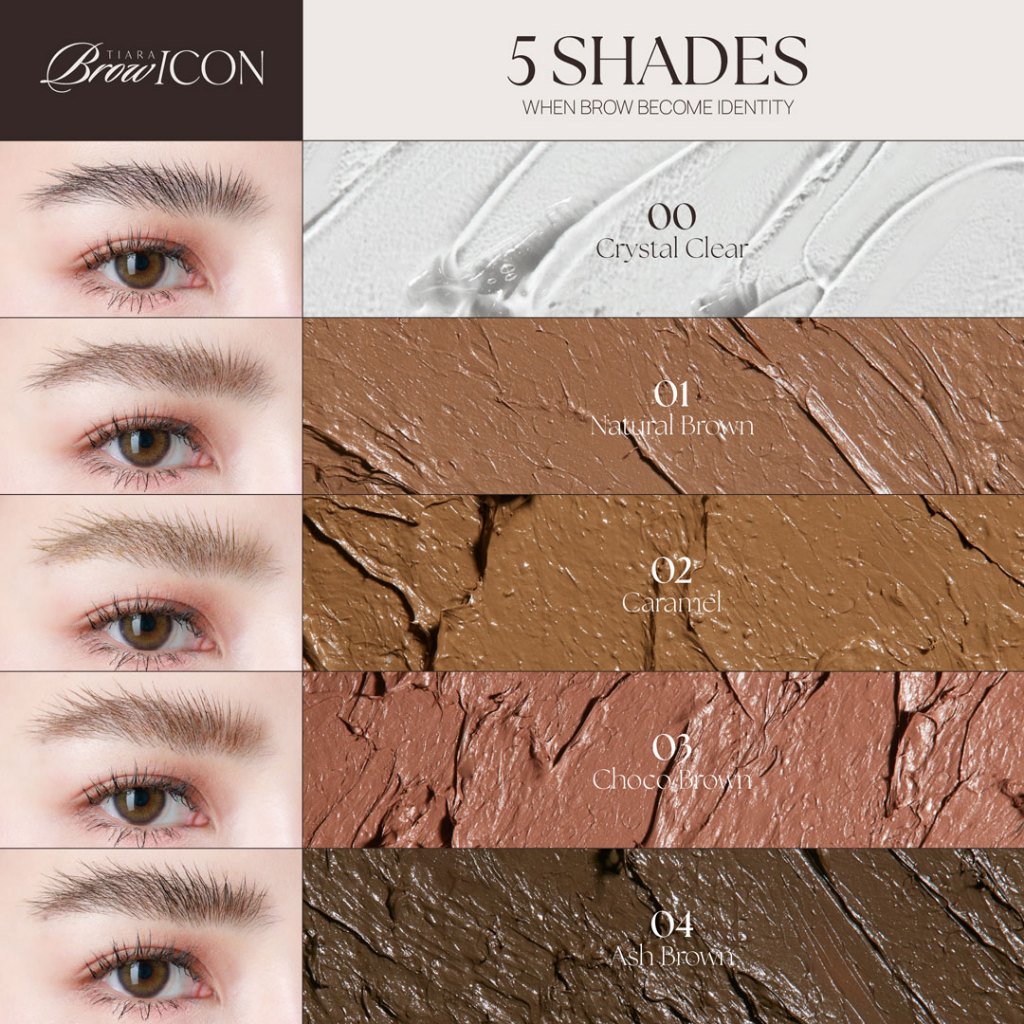 TIARA Cosmetics FixMe Brow Mascara มาสคาร่าคิ้ว เทียร่า ลิฟติ้งขนคิ้ว คิ้วฟู บำรุงขนคิ้ว แบบแท่ง 5ก - 1