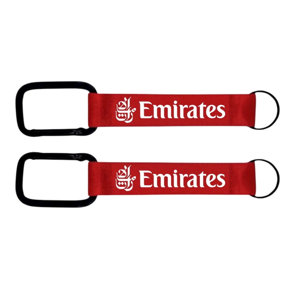 พวงกุญแจ [Premium] Emirates พวงกุญแจติดกระเป๋า ห้อยกุญแจรถ Aviation key chainเหมาะสำหรับแฟนๆการบิน