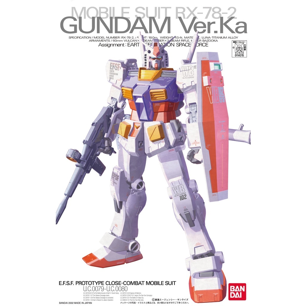 [ มีส่งด่วน ] MG RX-78-2 GUNDAM VER.KA ร้าน SEVENTEEN HOBBY FRONT