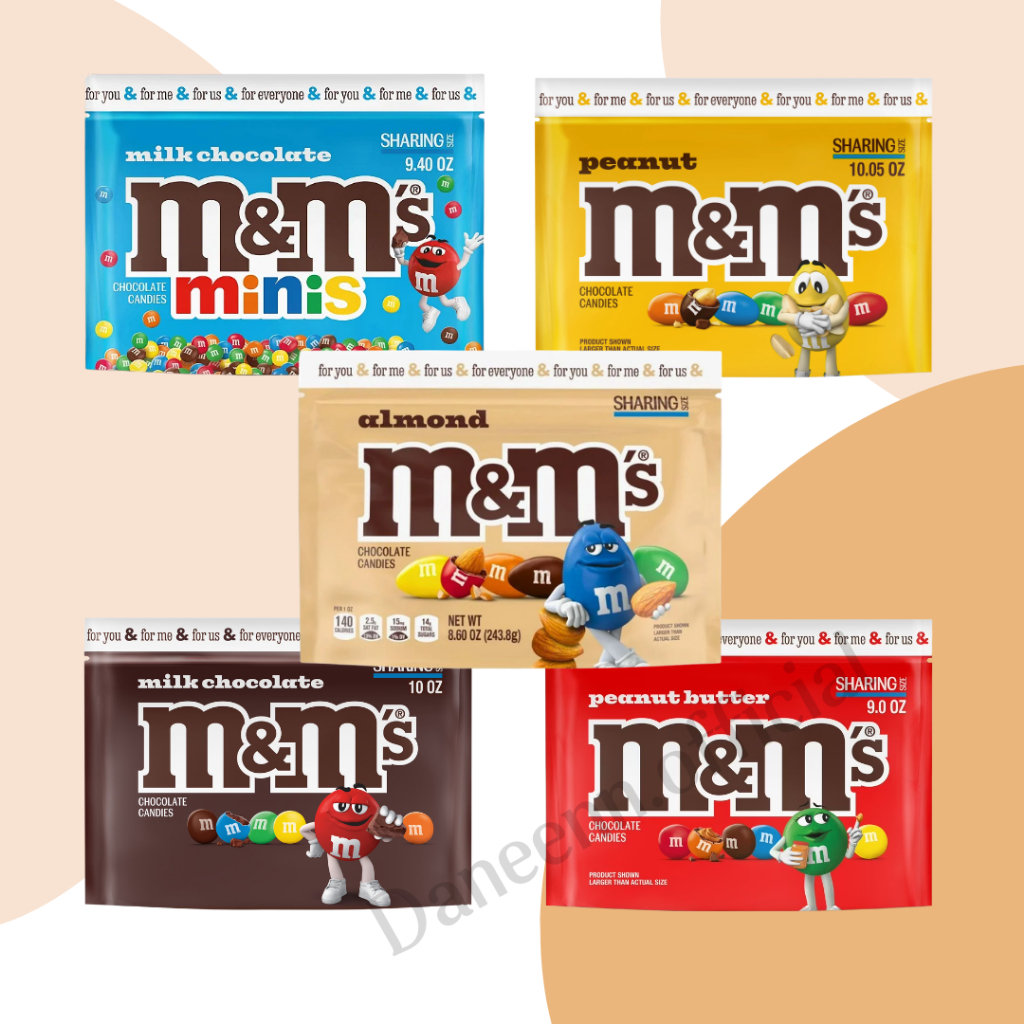 m&m's chocolate sharing size มีหลายรส สินค้าจาก USA