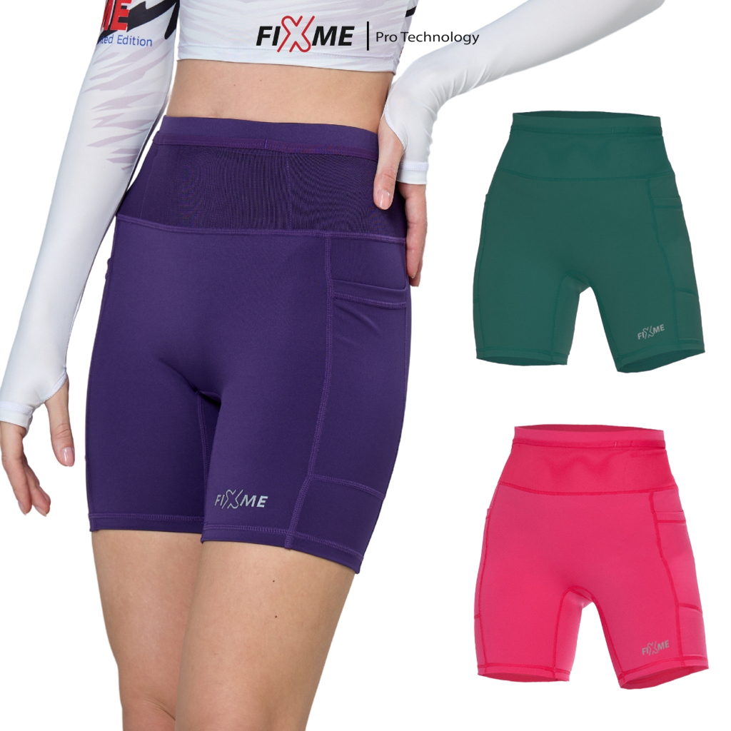 Mid season sale! กางเกงวิ่งรุ่น Turrun (women) มีกระเป๋า6 ช่อง กางเกงรัดกล้ามเนื้อ Fixme