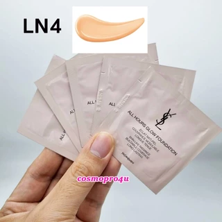 (เลือกสี/ขนาด) รองพื้น YSL All Hours Glow Foundation ขนาดทดลอง แพ็คเกจสีครีม