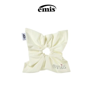 EMIS - RHINESTONE SCRUNCHIE (IVORY, SKY BLUE)