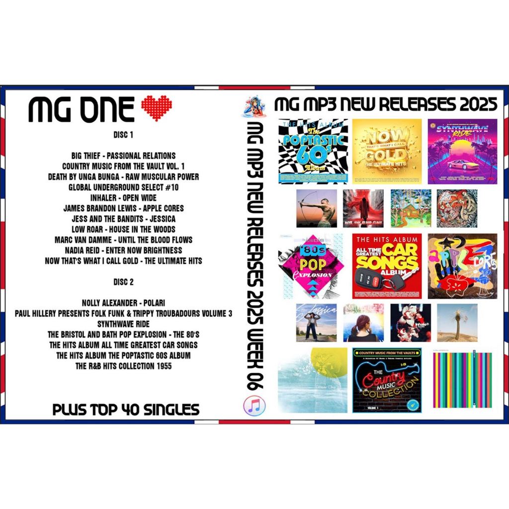 [ DVD-MP3 , USB-MP3 ] MP3 NEW RELEASES 2025 WEEK 06 ( 2 DVD )