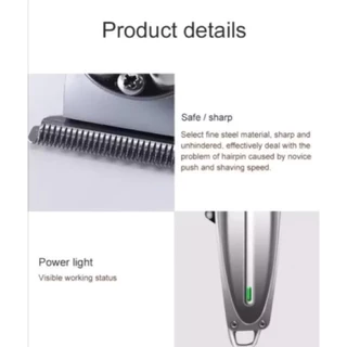 Kemei KM1949 แบตตาเลียนตัดผม ( มีแบบลับคม ) Clipper Trimmer คุณภาพดีมาก ใบตัดละเอียด 0.45-0.8MM. แบบชาร์จไฟฟ้า