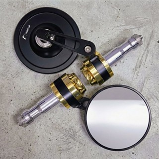 Premium!กระจกปลายแฮนด์(r)ตุ้มถ่วงน้ำหนักLambrettaX300,X200(N…