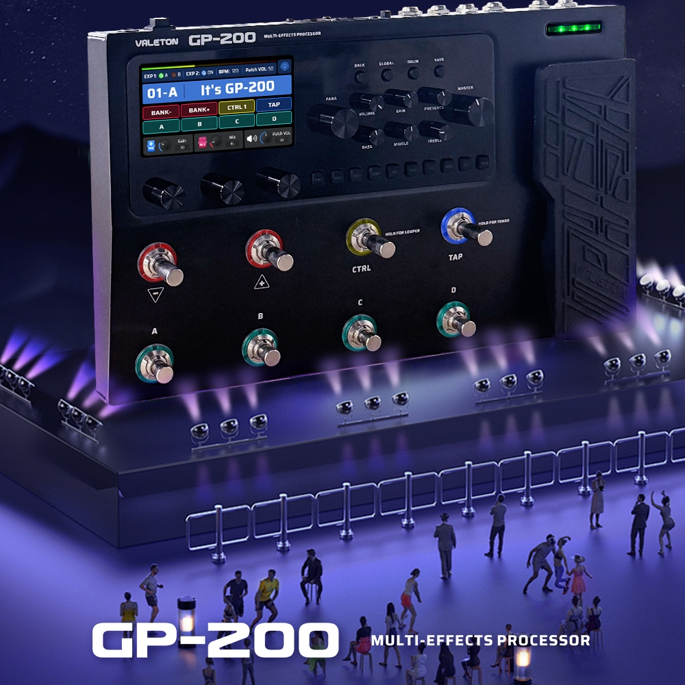 GP200 Valeton ฟรีของแถม เมนูอังกฤษ มัลติเอฟเฟค กีตาร์ไฟฟ้า GP-200 กีตาร์เอฟเฟค