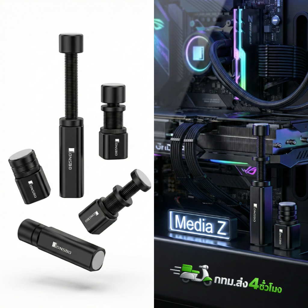 ส่งทันที Jonsbo แท่น ที่ค้ำการ์ดจอ อลูมิเนียมอัลลอยด์ Magnet itx ATX Micro Media Z VC 20 mini